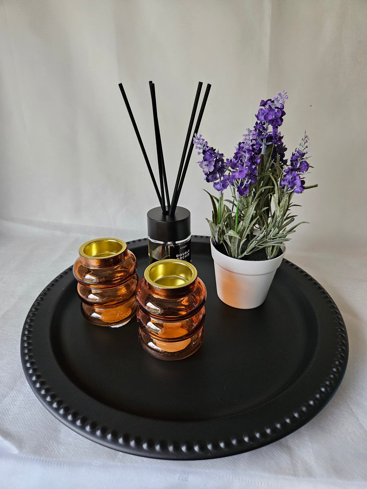 Stiklinės arbatinių žvakučių žvakidės